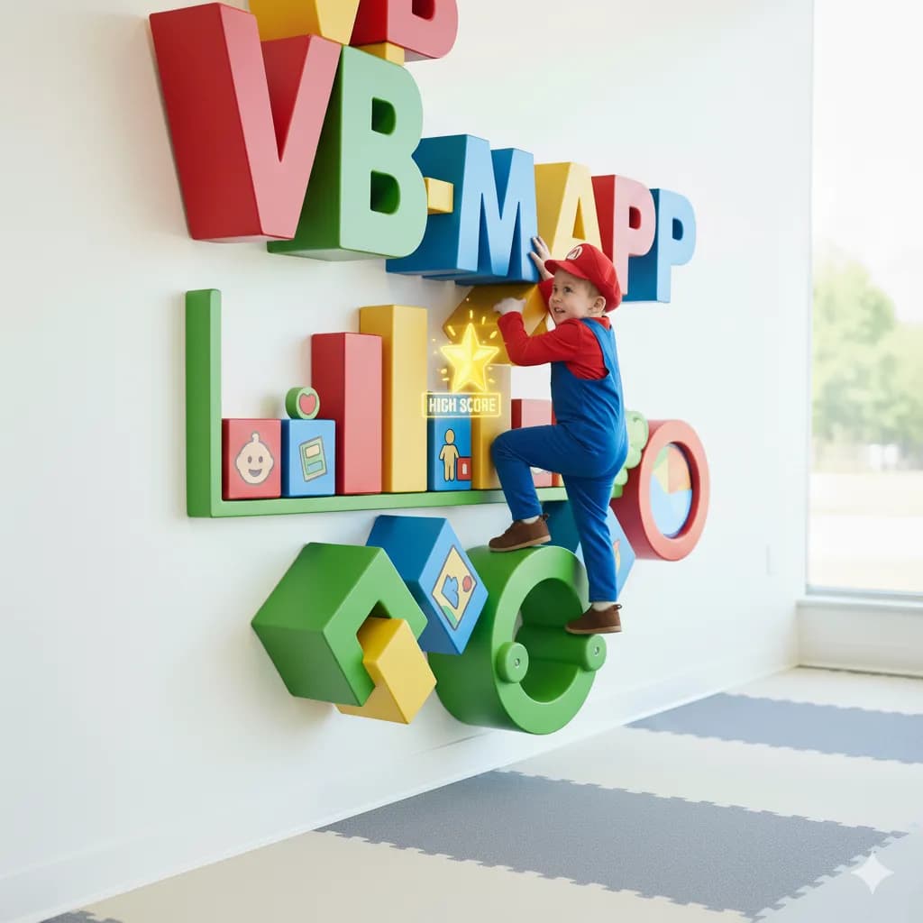 A child playing with developmental toys